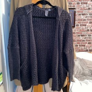 Charcoal Gray Quinn Slouchy Sweater